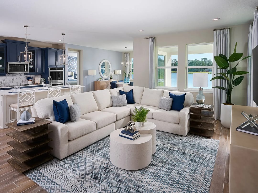 Legends Preserve — Great room modeled at Legends Preserve