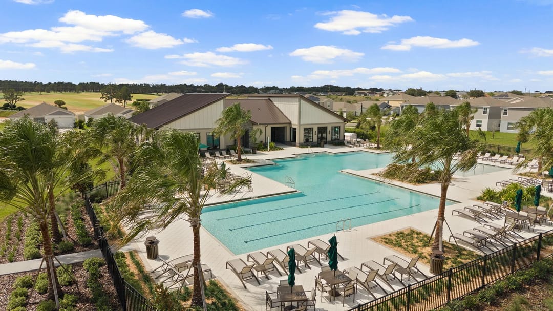 Hunt Club Groves — Aerial of swimming pool