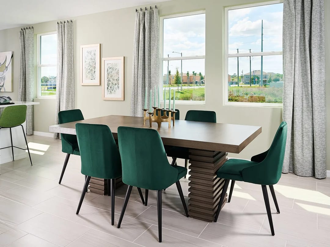Lake Deer Estates — Dining room in Acadia floorplan modeled at Lake Deer Estates