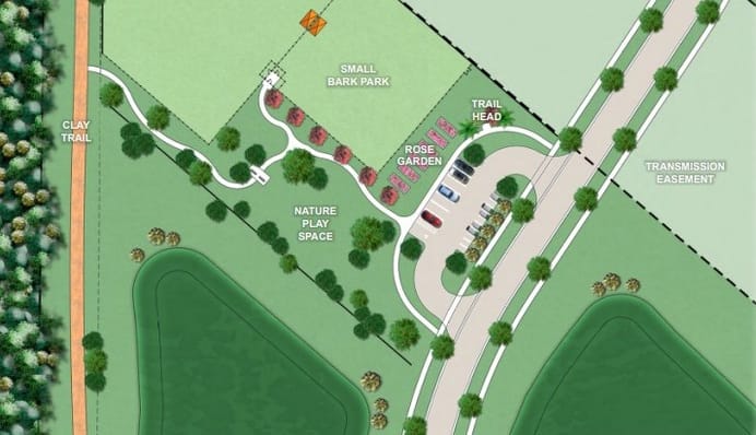 Esplanade at McKinnon Groves — Planned amenity park site plan