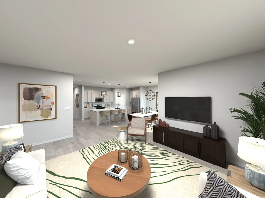 Oaks at Lake Standish — Great Room in the Walker floorplan