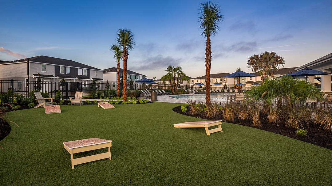 Southloch — Cornhole lawn