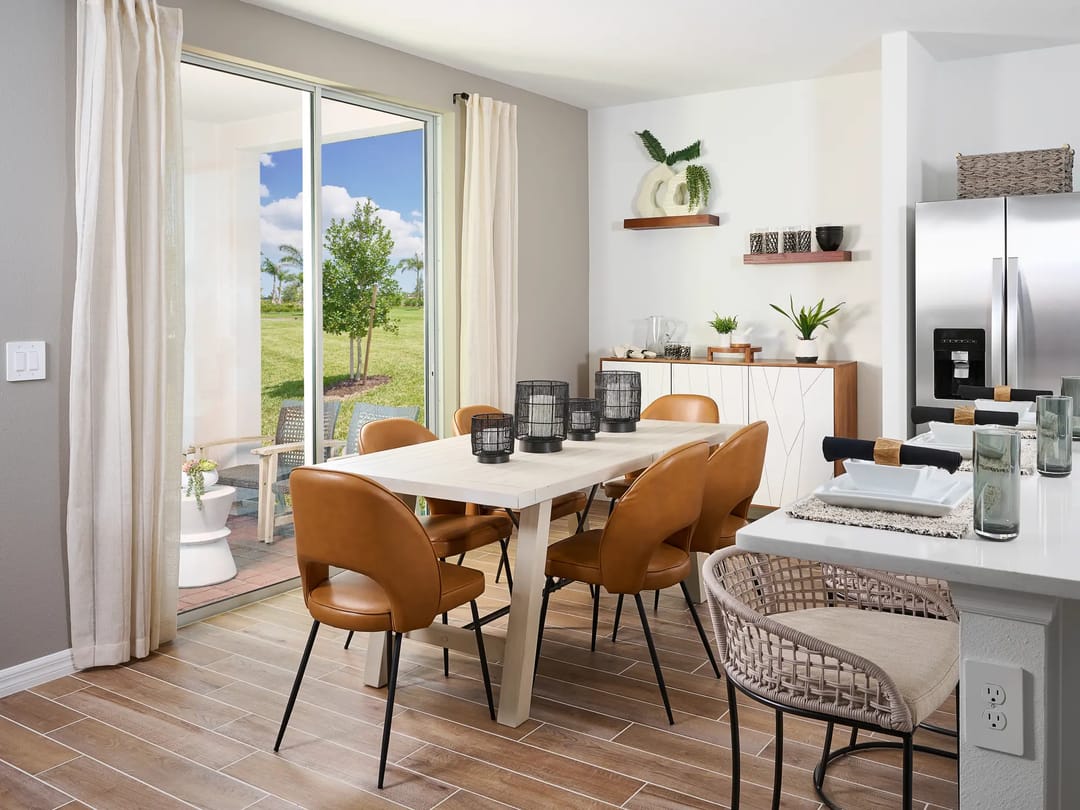 Bradbury Creek — Dining room in the Zion floorplan modeled at Bradbury Creek