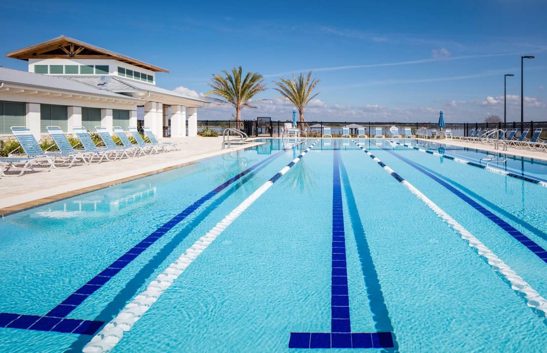 Del Webb Twin Lakes — Pool with Lap Lanes