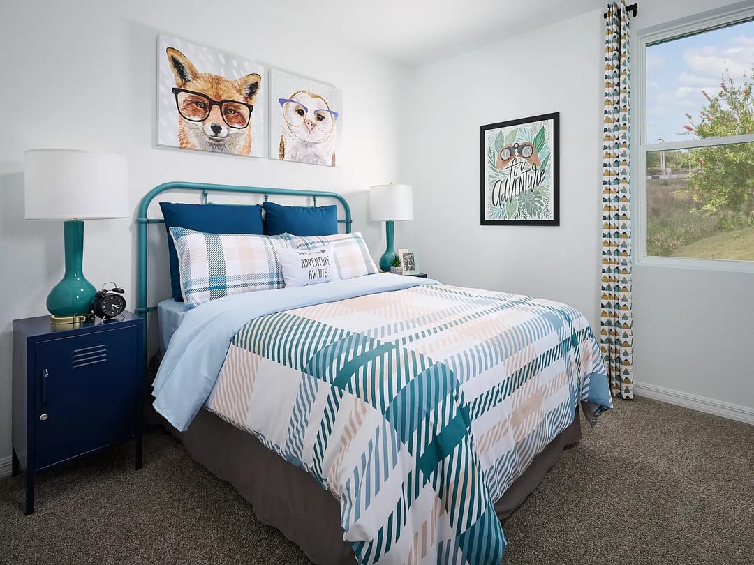 Lake Deer Estates — Bedroom in Acadia floorplan modeled at Lake Deer Estates