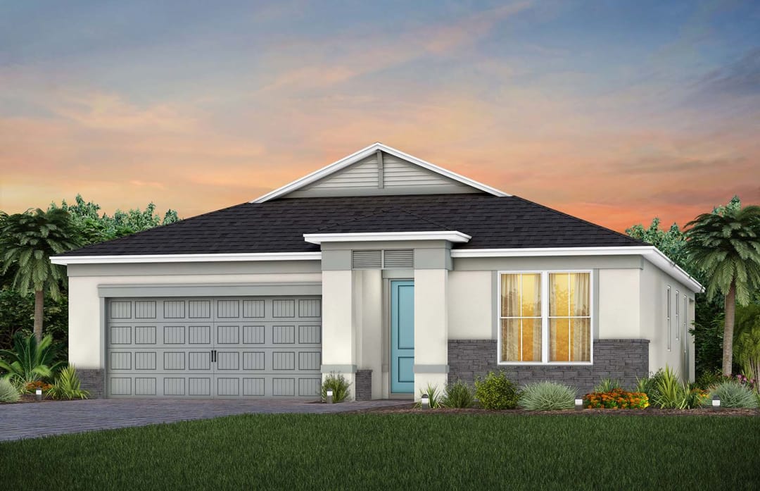 Waterstone at Halifax Plantation — Highgate CO2 Elevation (rendering da fachada)