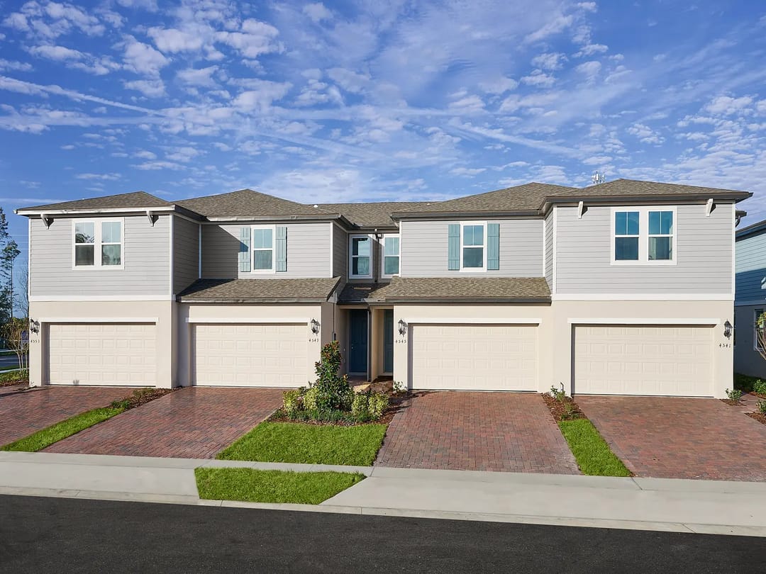 The Meadow at Crossprairie — Exterior 1 of townhome model at The Meadow at Crossprairie