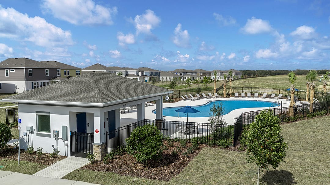 Waterstone Townhomes — Pool cabana