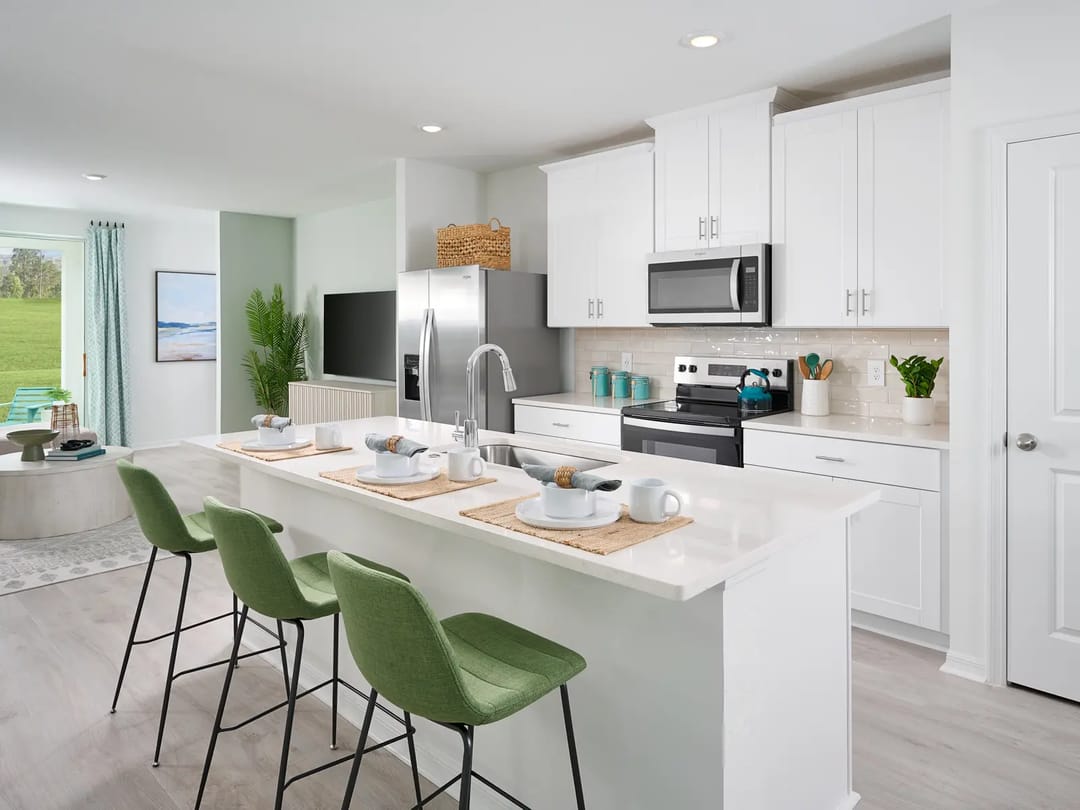 Hamilton Bluff — Kitchen in the Everglade floorplan modeled at Hamilton Bluff