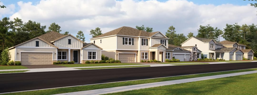 Wellness Ridge — Chateau Collection streetscape rendering