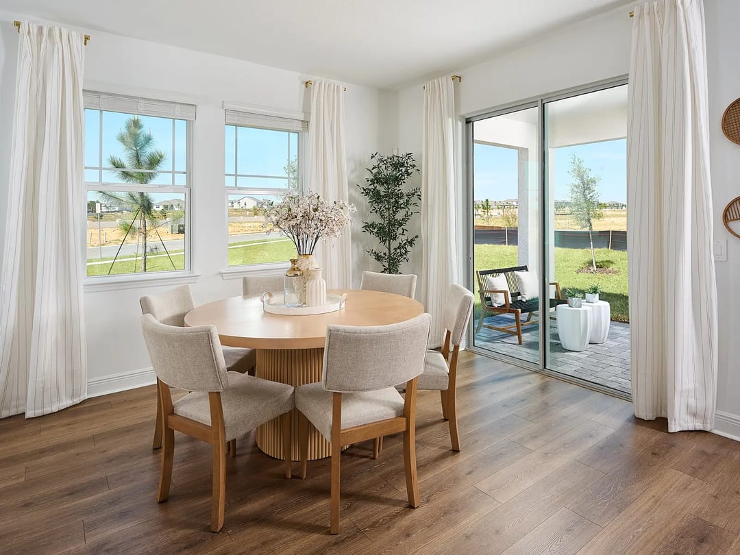 Cyrene at Minneola — Dining room in the Birch floorplan modeled at Cyrene at Minneola