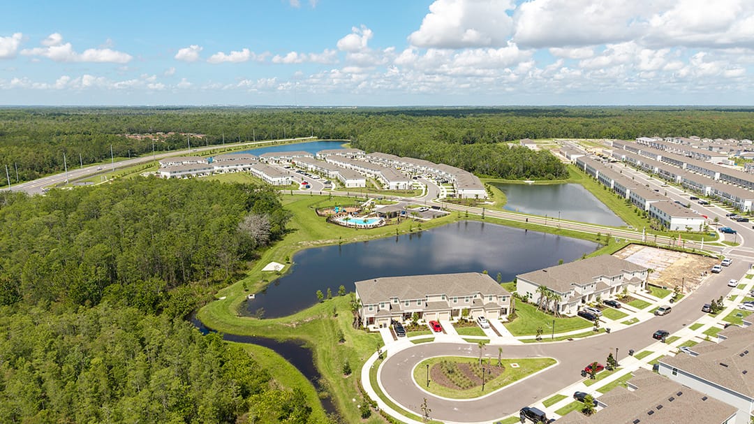 The Townhomes at Westview — Aerial of community