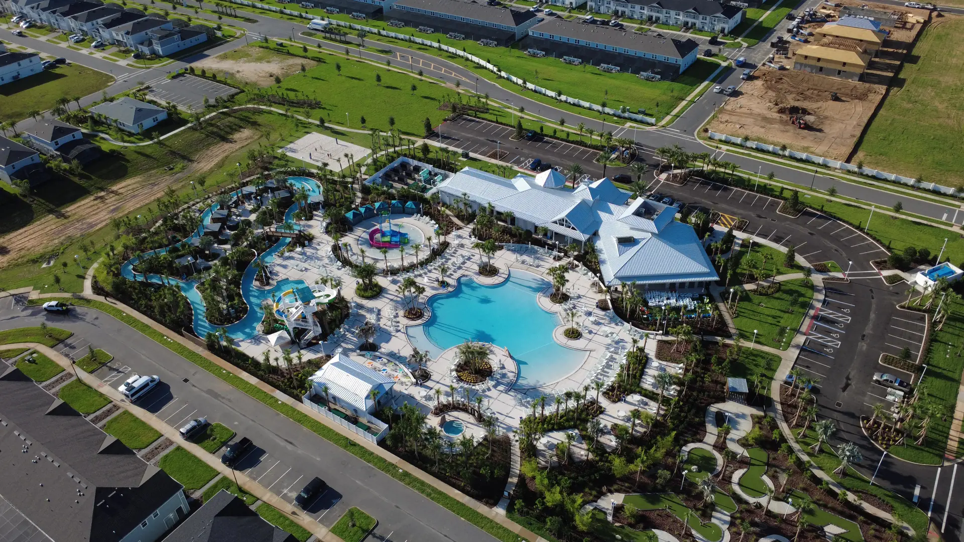 O clube do Windsor Cay Resort visto do alto